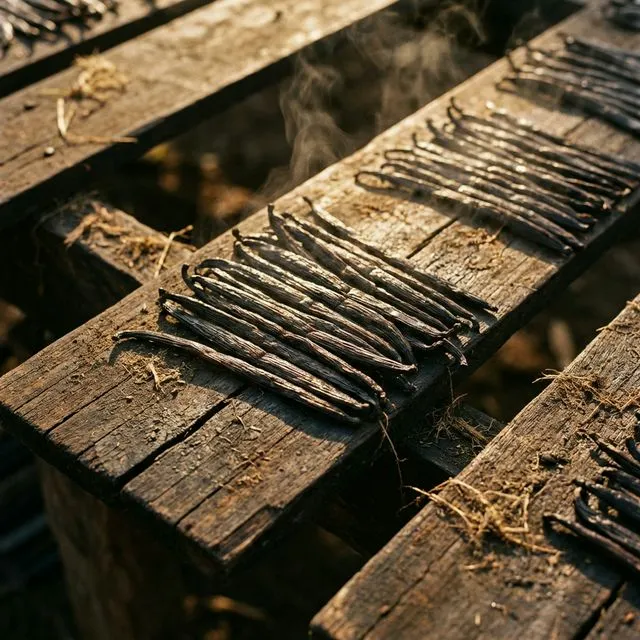 Collecte des gousses de vanille en direct des plantations de Madagascar